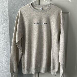 NWOT lvy & Cloth Taylor’s Version beige oatmeal sweatshirt sz M